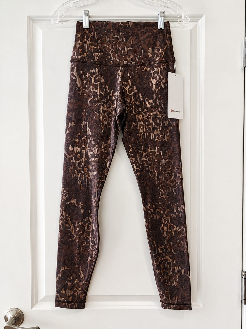 NWT lululemon Align High-Rise 28" Leggings Size 6 Brown Animal Print